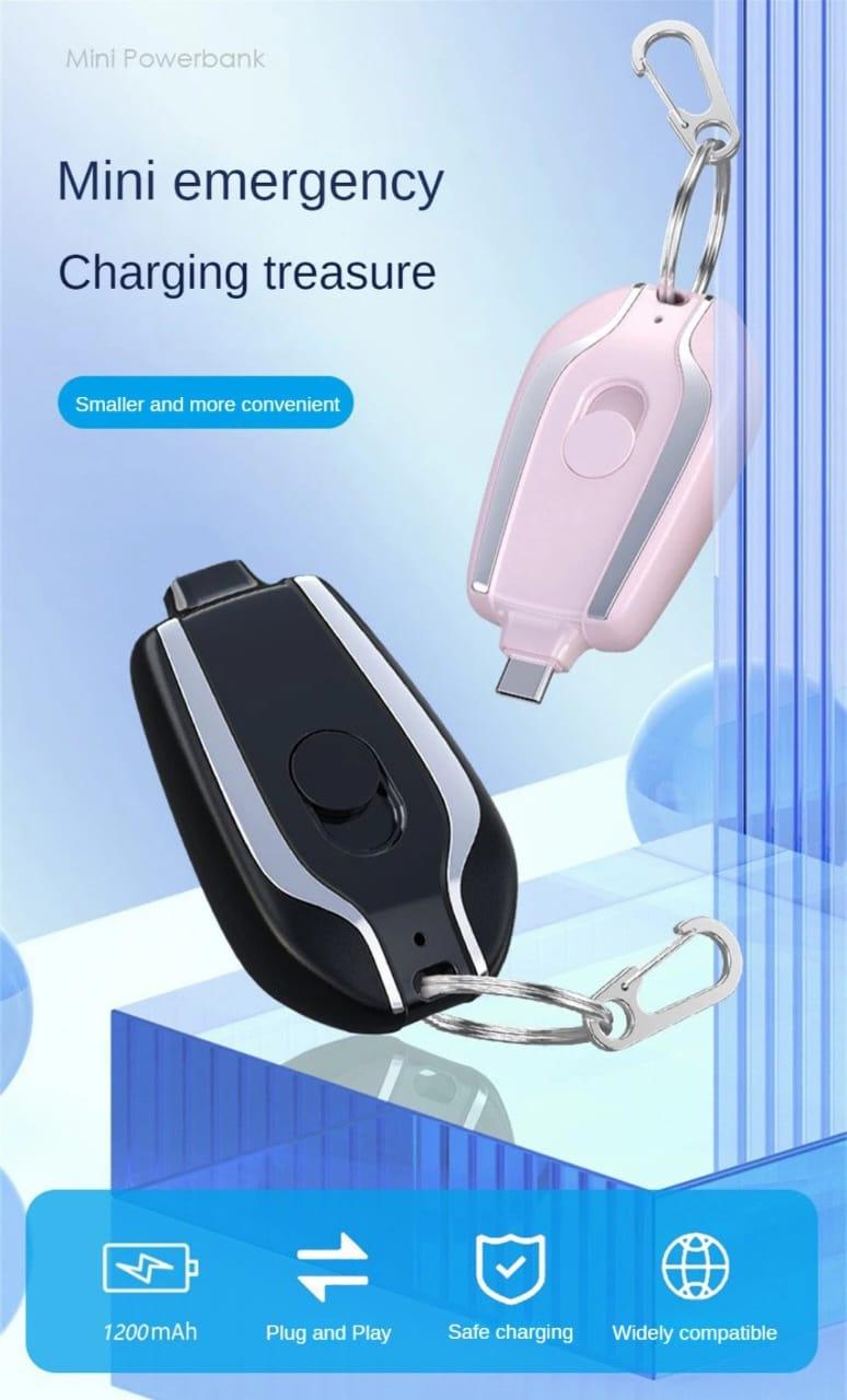 1500mAh Portable Emergency Power Bank Keychain for I - PHONE - Shop Portal