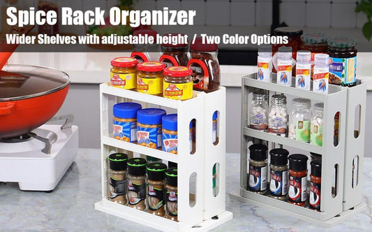 360° Degree Rotating Spice Organizer Rack For Cabinets, Fridge and Much More. - Shop Portal