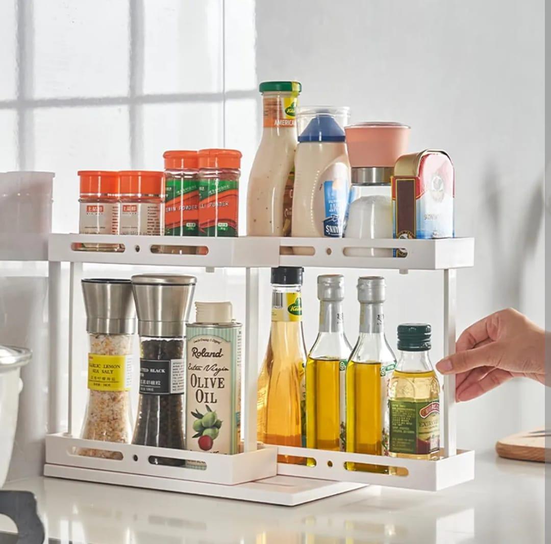 360° Degree Rotating Spice Organizer Rack For Cabinets, Fridge and Much More. - Shop Portal