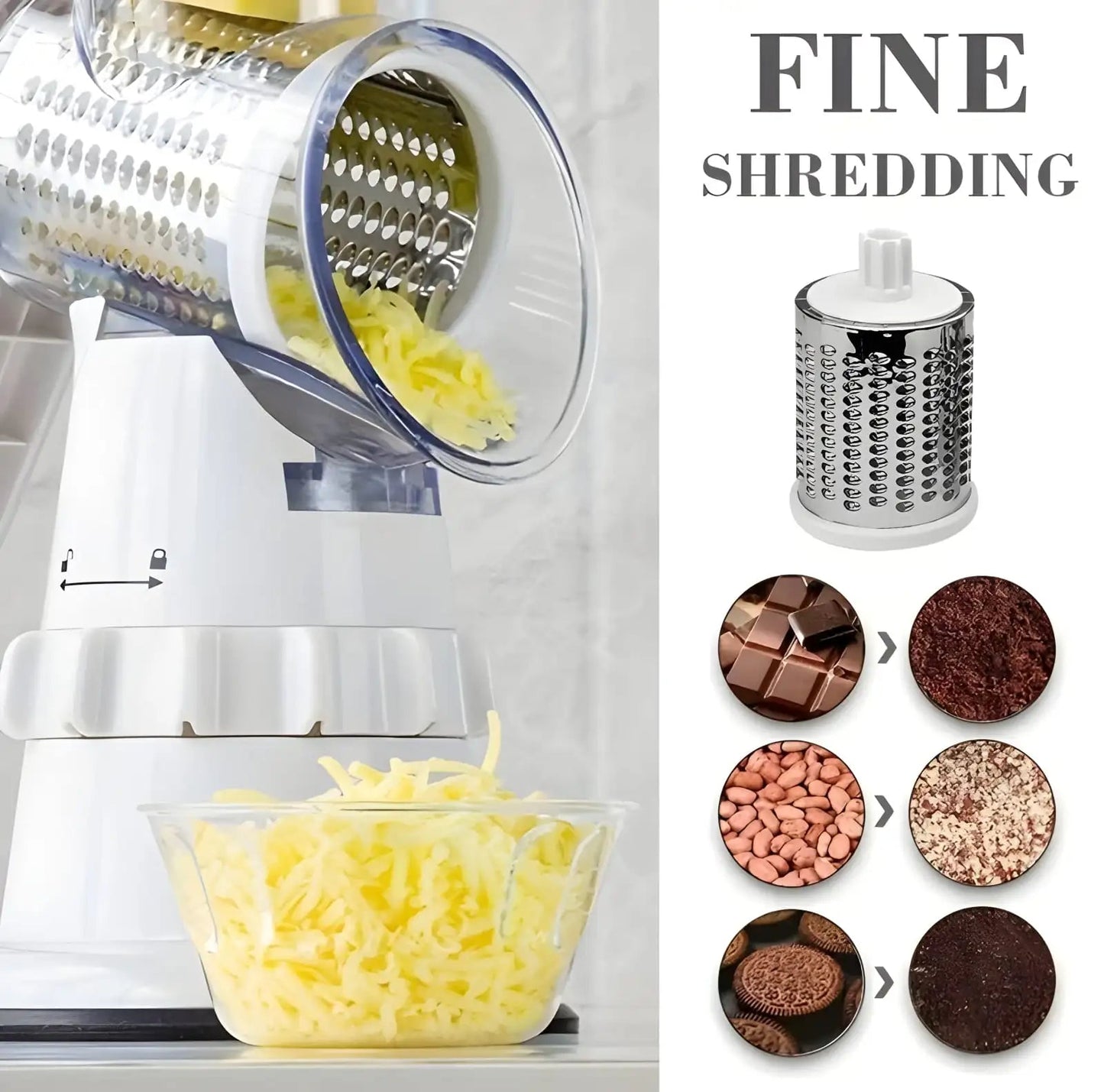 3in1 Manual Multifunctional Vegetable Cutter, Slicer and Shredder - Shop Portal