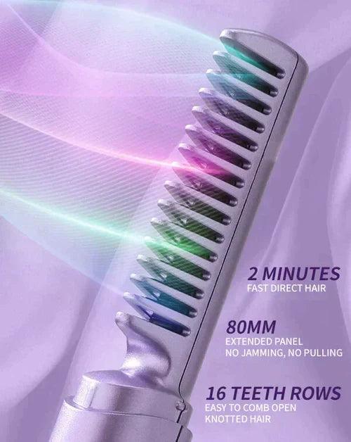 Best Portable Rechargeable Hair Straightening Comb - Shop Portal