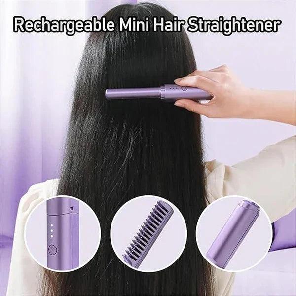 Best Portable Rechargeable Hair Straightening Comb - Shop Portal