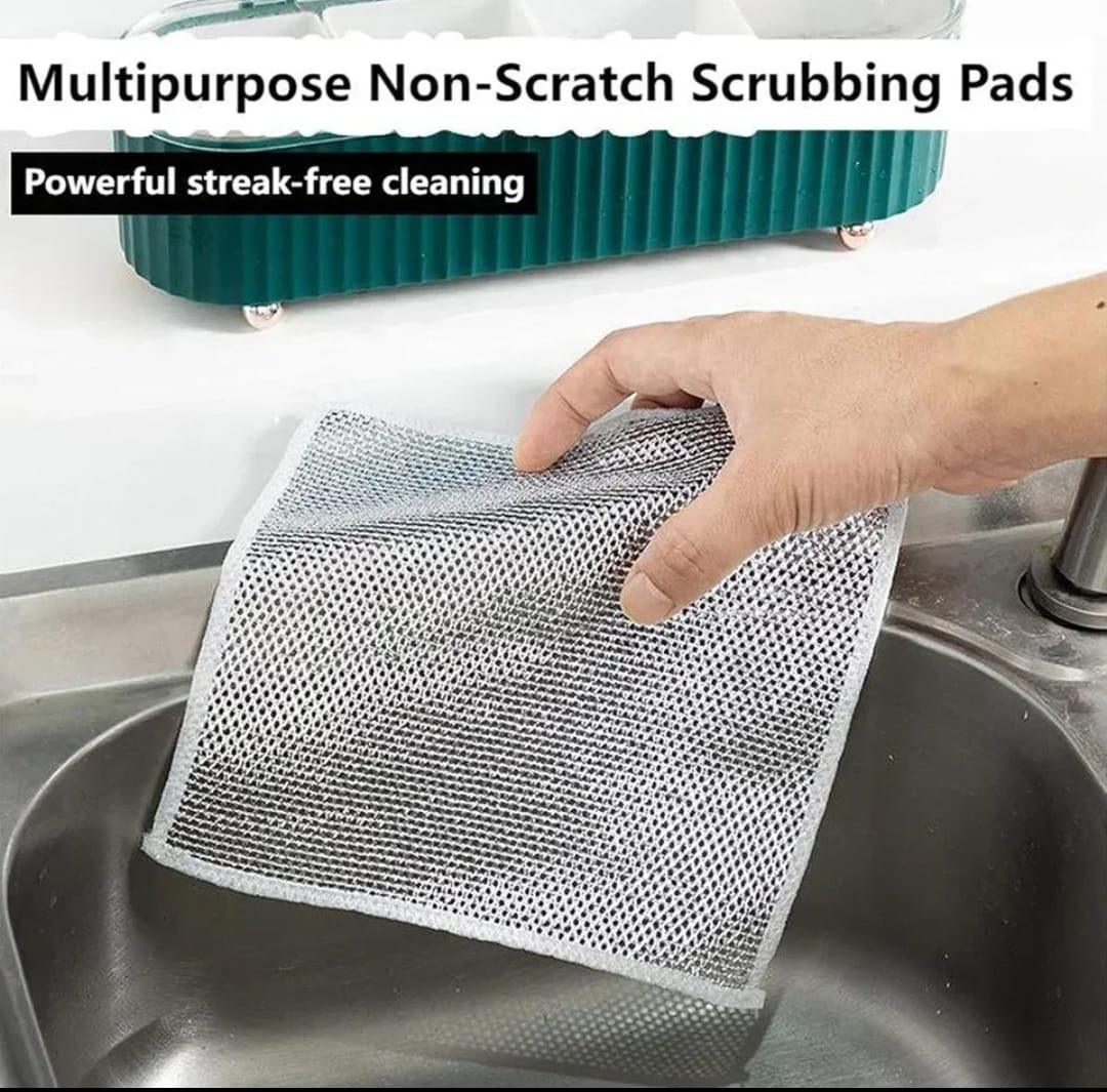 Multifunctional Metal Wire Non - Scratch Rust - Resistant Dish Cleaning Cloth - Shop Portal