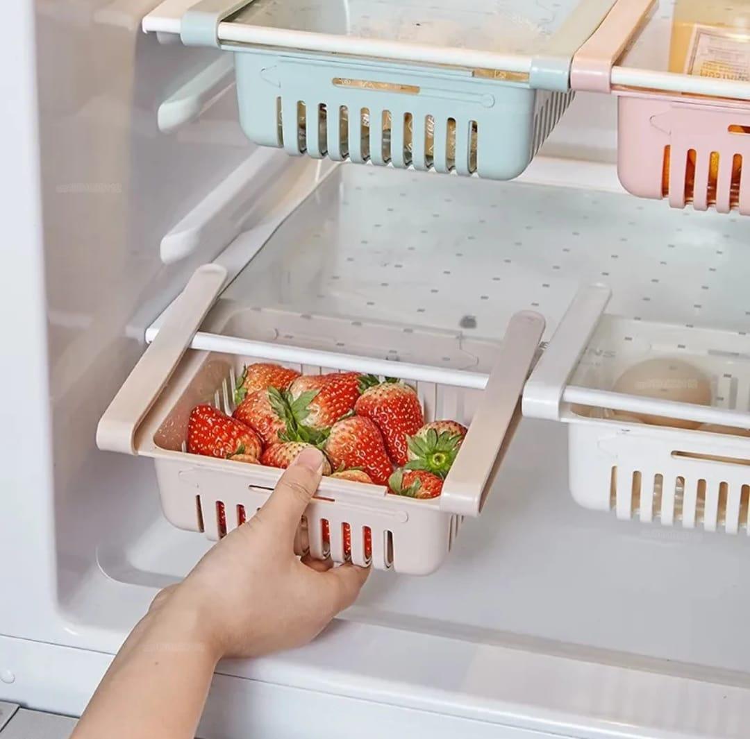 Multipurpose Adjustable Storage Organizer & Fridge Basket - Shop Portal