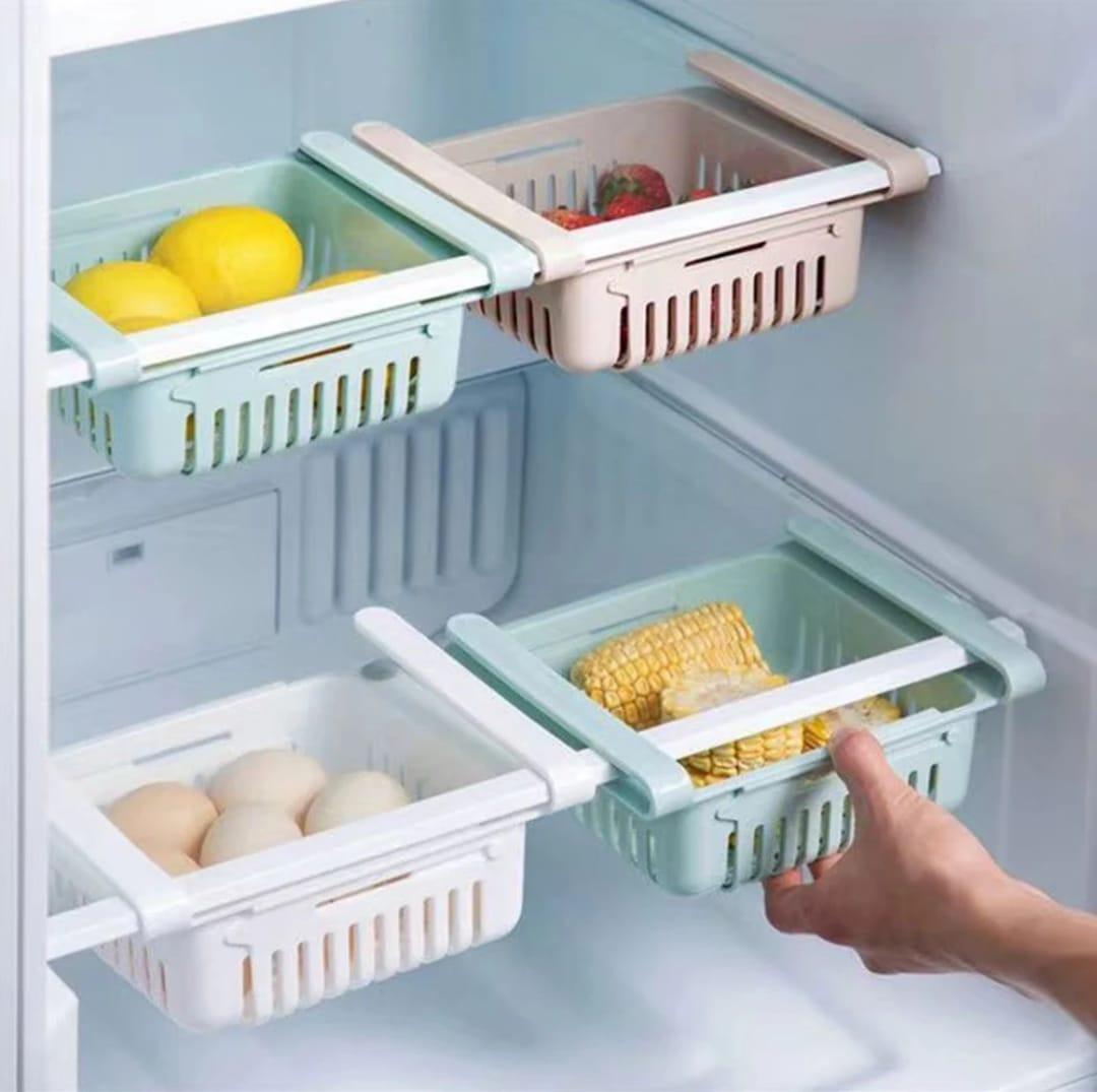 Multipurpose Adjustable Storage Organizer & Fridge Basket - Shop Portal