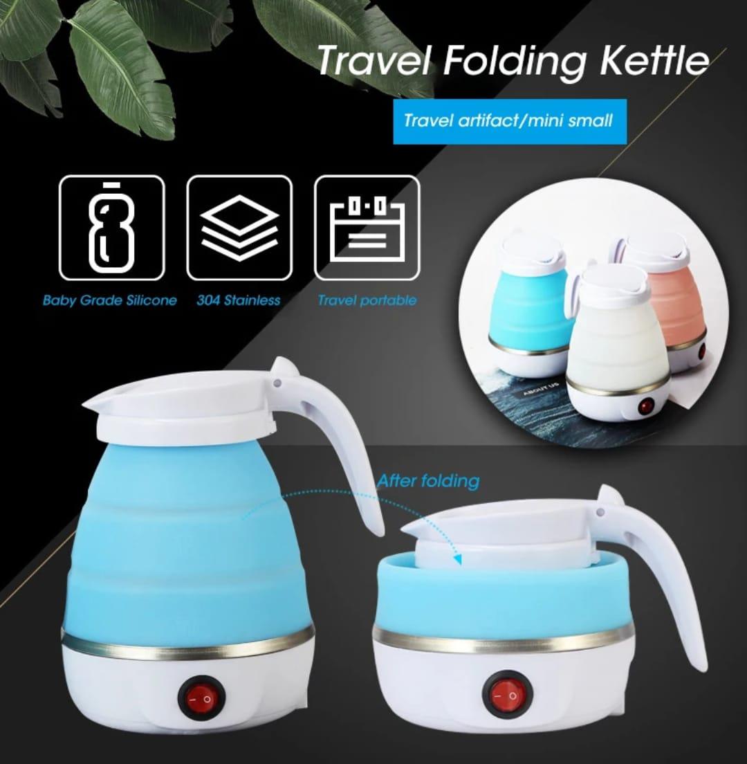 Portable Foldable Silicon Electric Kettle 600ml - Shop Portal