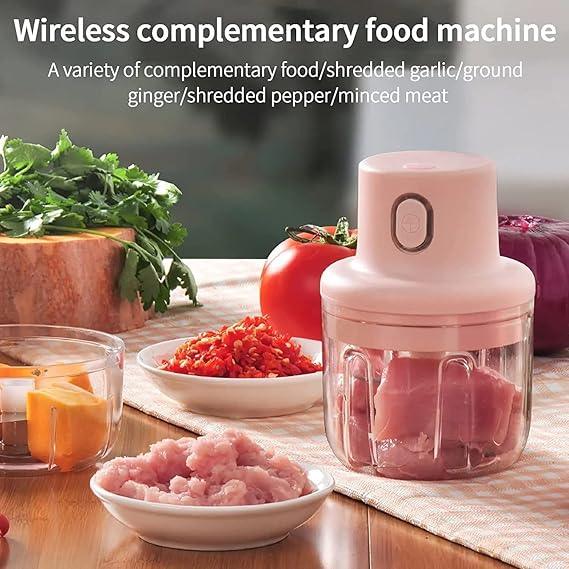 Portable Wireless Rechargeable Mini Food & Vegetable Chopper and Grinder - Shop Portal