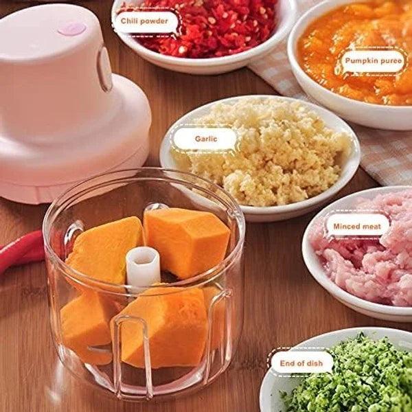 Portable Wireless Rechargeable Mini Food & Vegetable Chopper and Grinder - Shop Portal