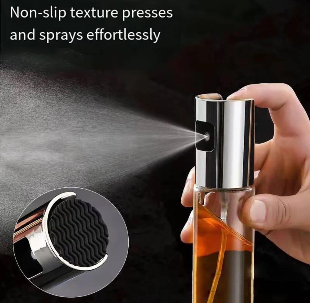 Transparent Stainless Steel Glass Oil Sprayer 100ml - Shop Portal